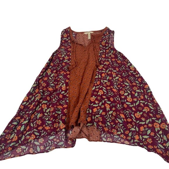Matilda Jane Flowing Sleeveless Top Floral Size Small - Picture 2 of 10